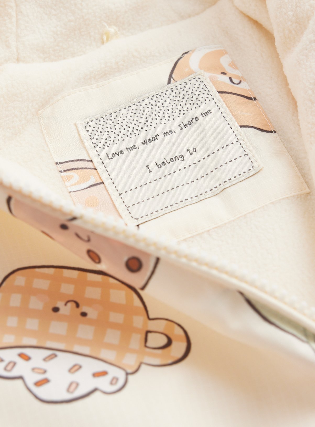 Cream Pumpkin Print Puddlesuit 9-12 months - Image 2 thumbnail